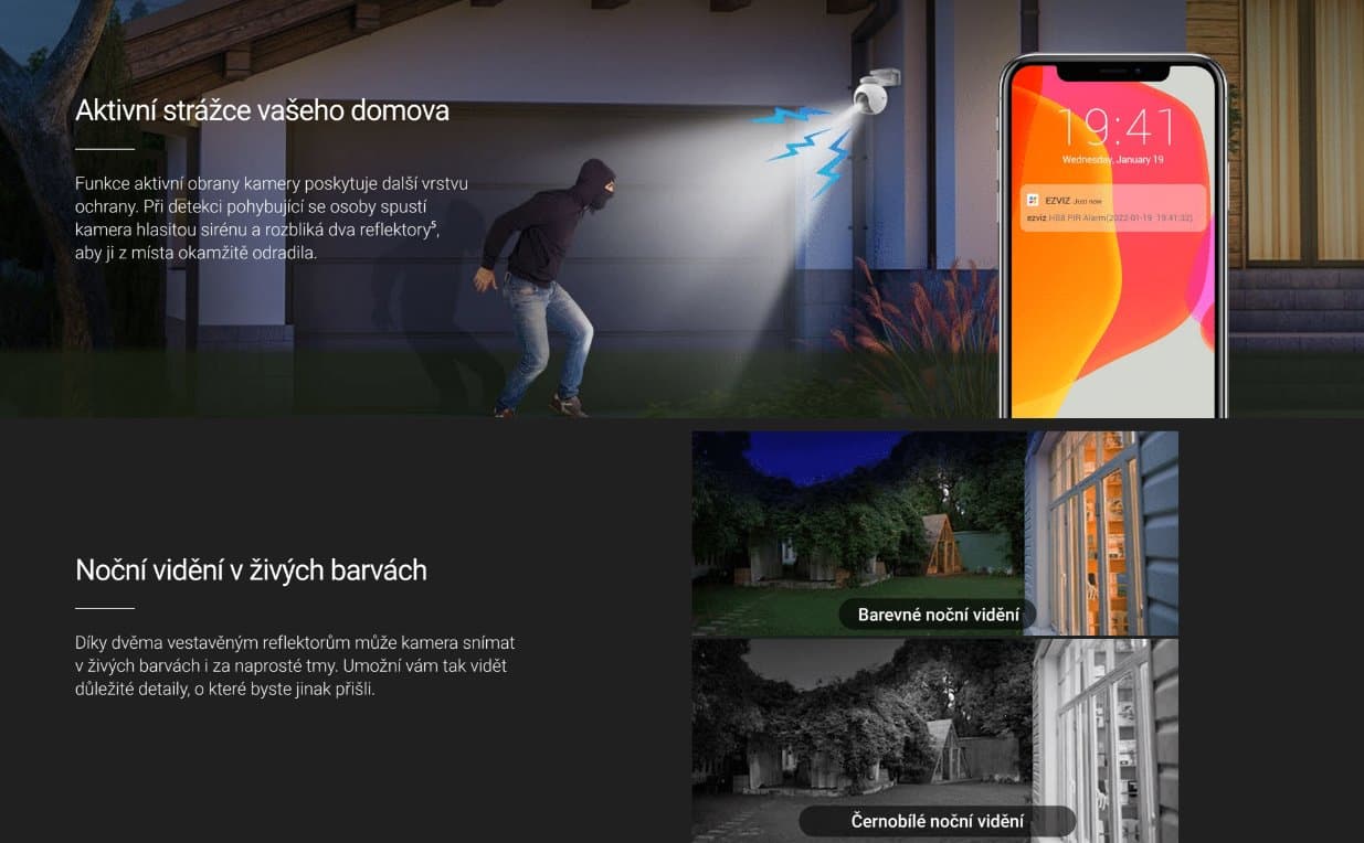 Ezviz HB8 2K+ Otočná venkovní IP kamera na baterii, 4MP