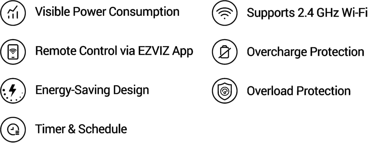 Ezviz T30-10E, Chytrá zásuvka