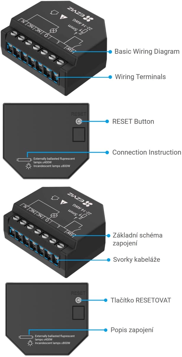 Ezviz T35W, Chytré Wi-Fi relé