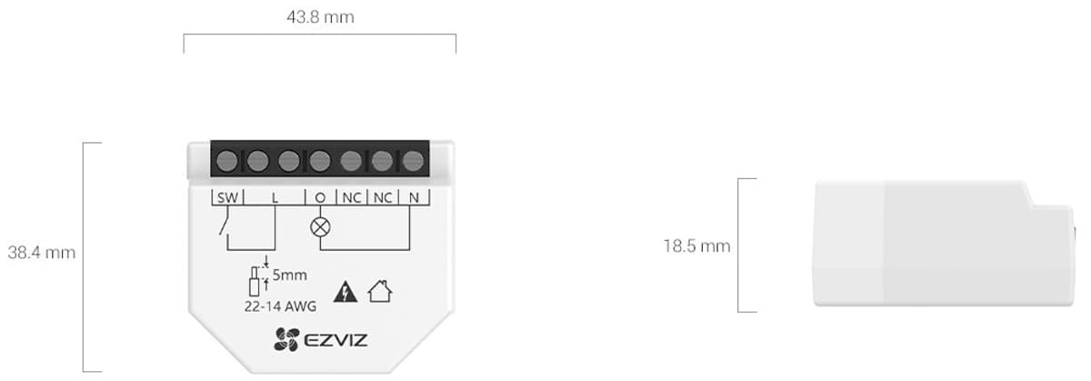 Ezviz T35W, Chytré Wi-Fi relé
