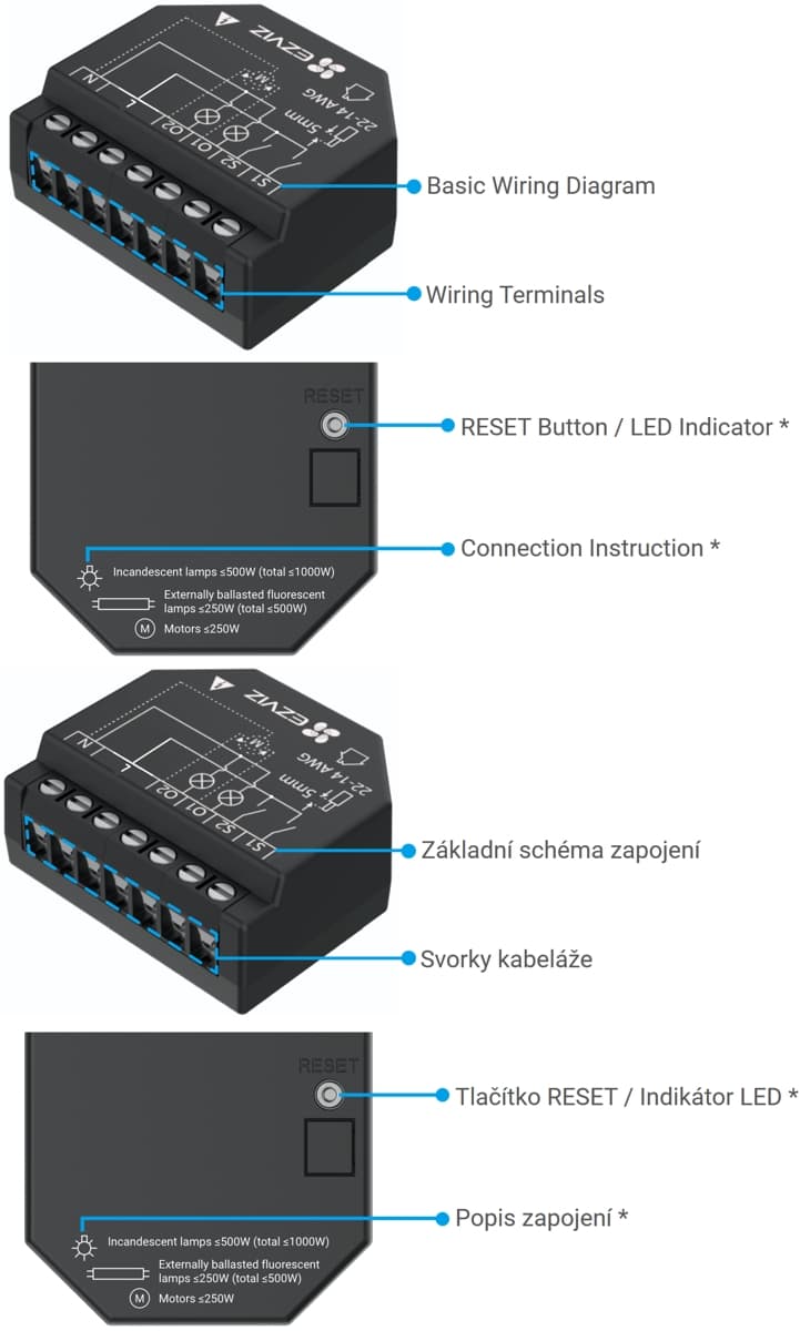 Ezviz T36WM, Chytré Wi-Fi relé