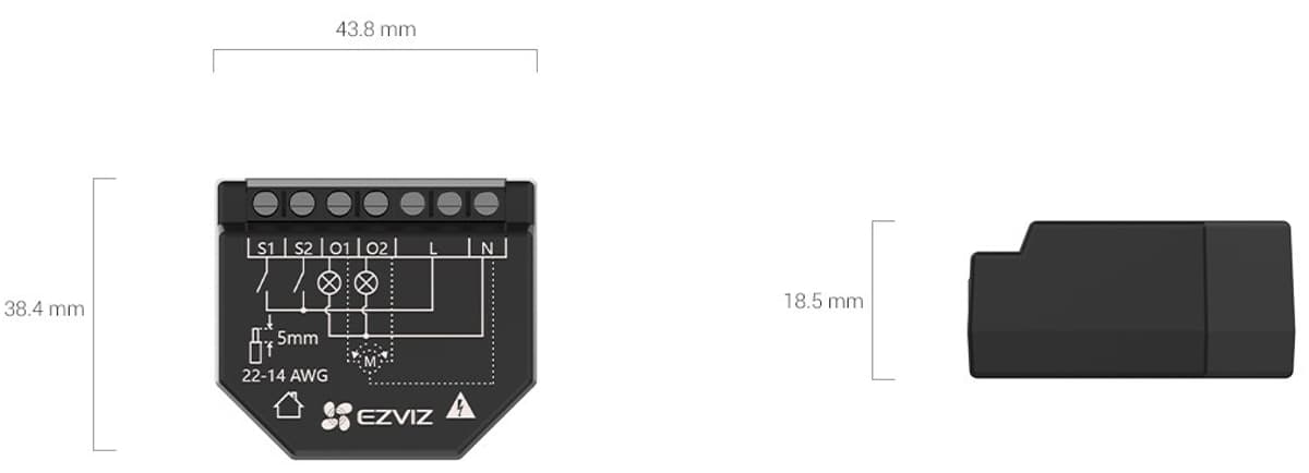Ezviz T36WM, Chytré Wi-Fi relé