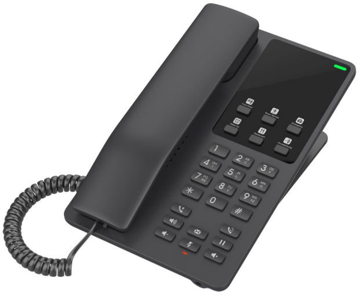 Grandstream GHP621W SIP WiFi hotelový telefon černý