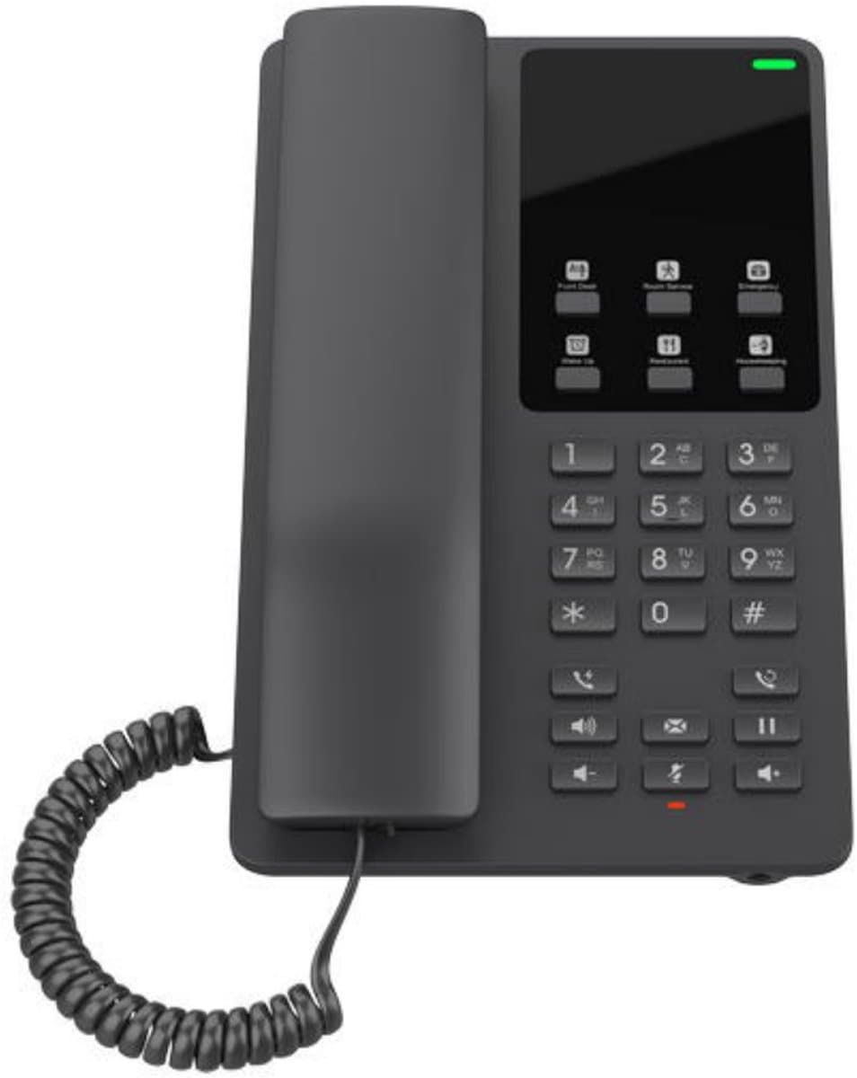 Grandstream GHP621W SIP WiFi hotelový telefon černý