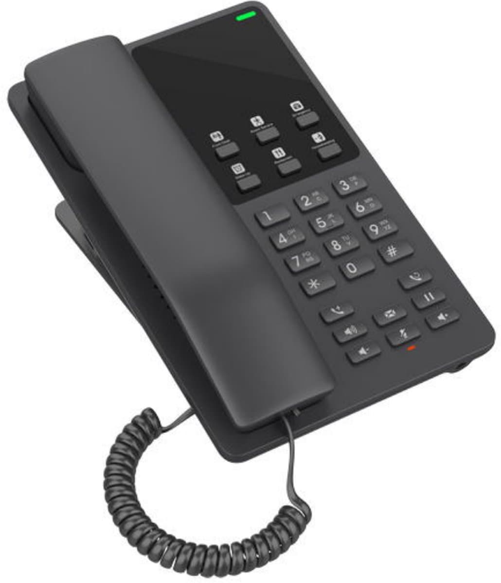 Grandstream GHP621W SIP WiFi hotelový telefon černý