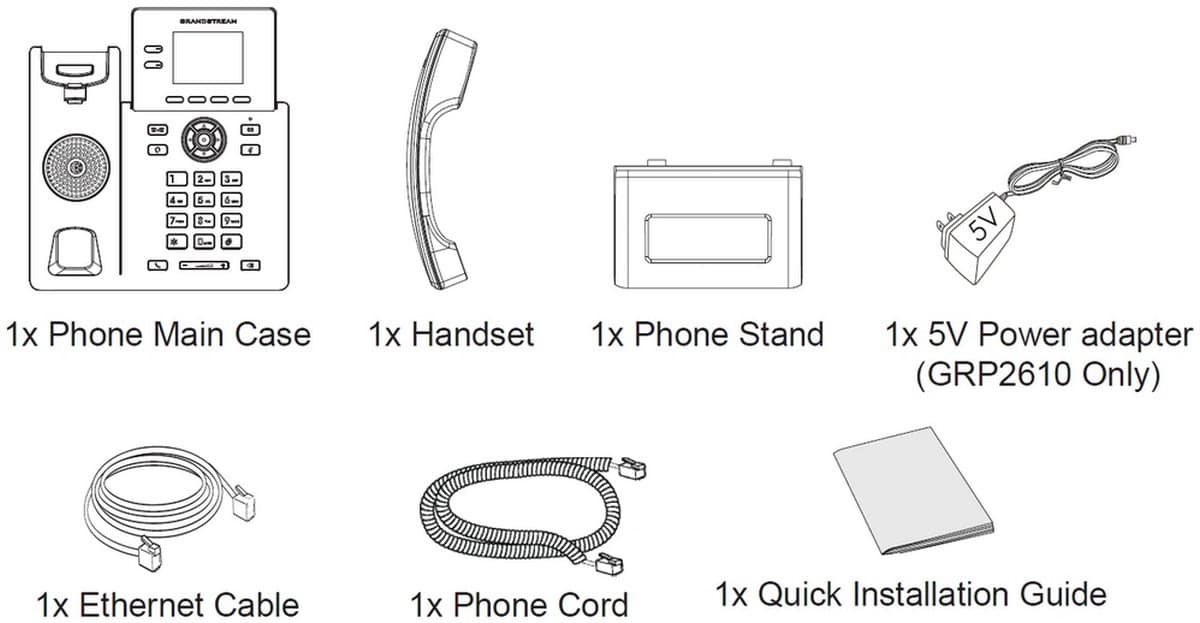 Grandstream GRP2610 SIP telefon