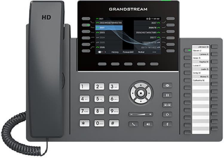 Grandstream GRP2636 SIP telefon, 4.3" TFT, WiFi a BT