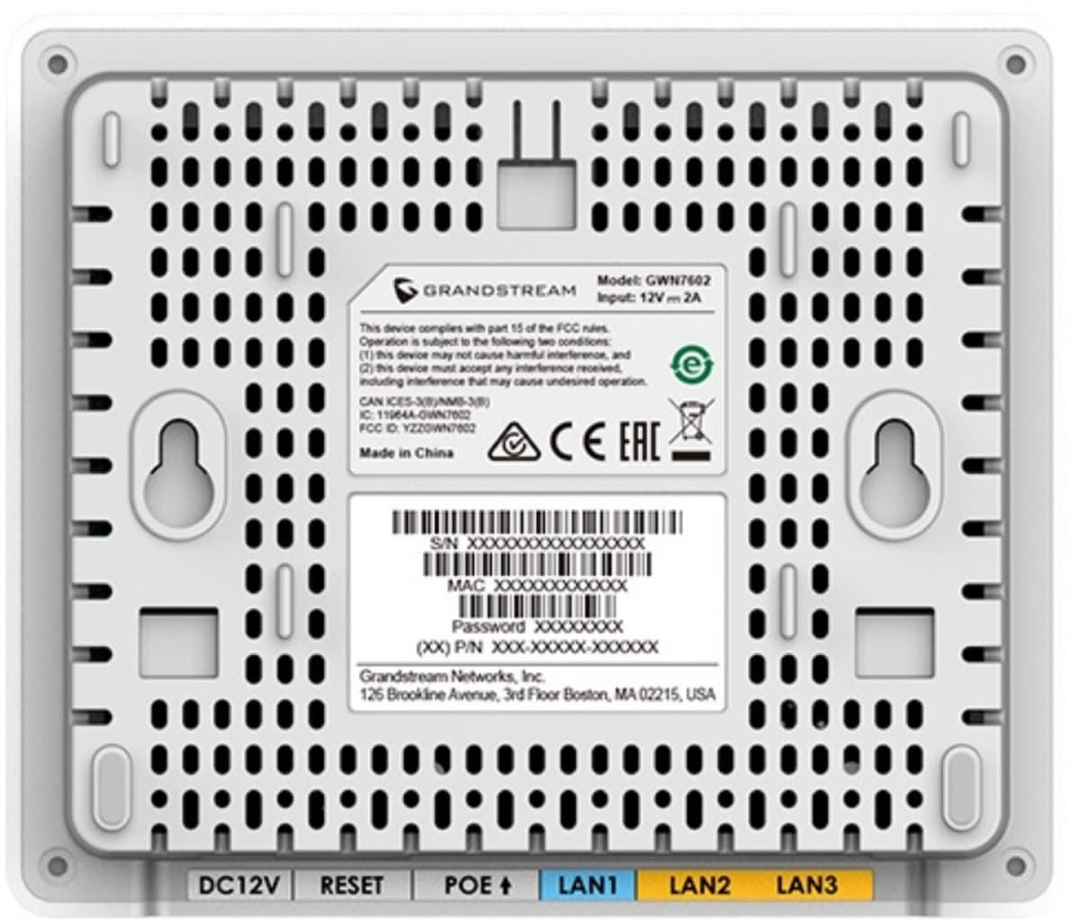 Grandstream GWN7604 Wi-Fi 6 Access Point, PoE