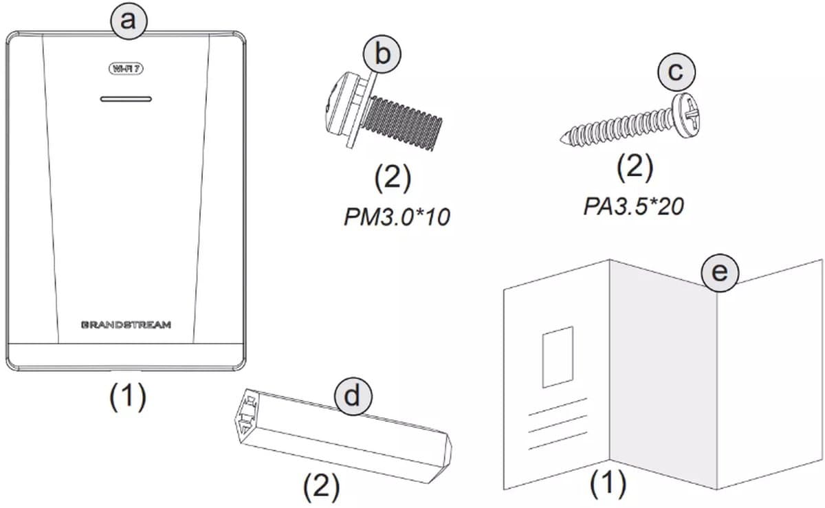 Grandstream GWN7670WM In-Wall Wi-Fi 7 Access Point