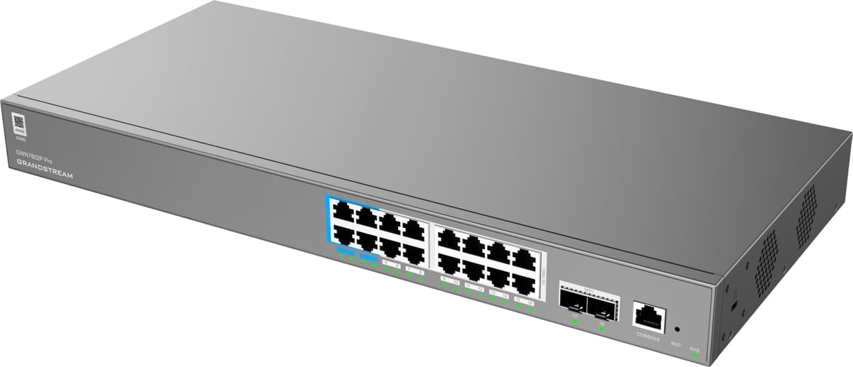 Grandstream GWN7802P Pro, Gigabitový PoE switch