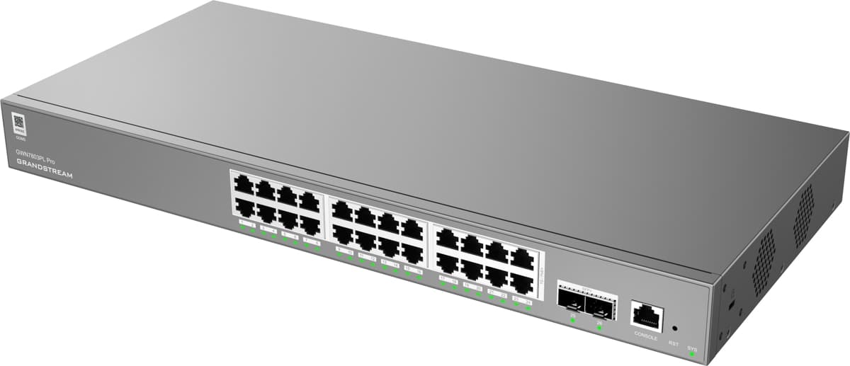 Grandstream GWN7803PL Pro, Gigabitový PoE switch