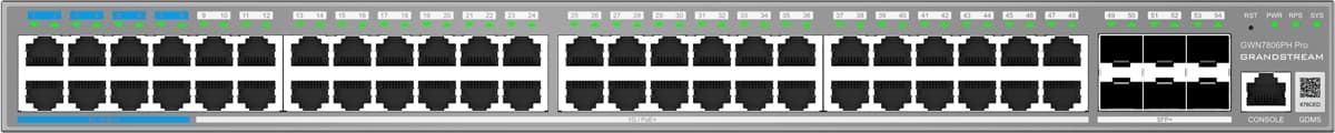 Grandstream GWN7806PH Pro, Gigabitový PoE switch