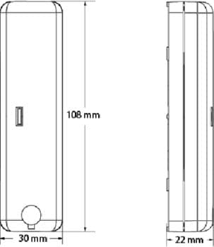 Hikvision AX PRO Kabelový otřesový detektor
