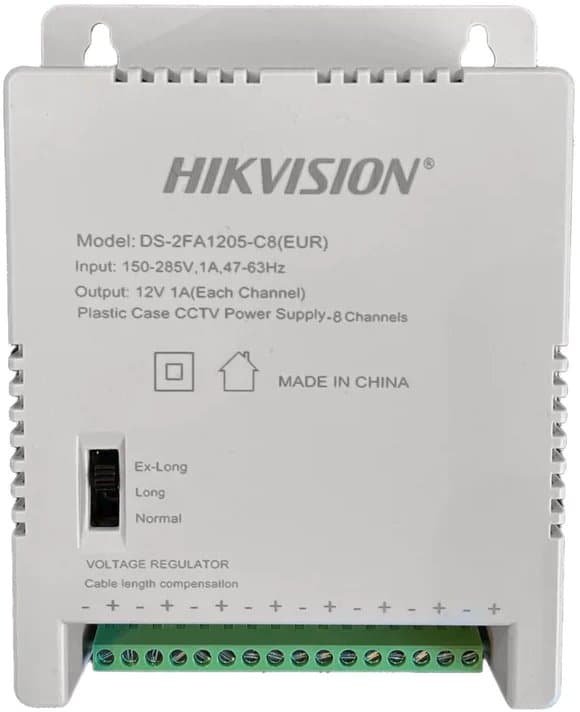 Hikvision DS-2FA1205-C8 - Spínaný zdroj 12V/5A, 8x výstup