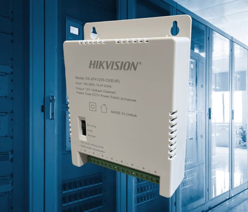 Hikvision DS-2FA1205-C8 - Spínaný zdroj 12V/5A, 8x výstup
