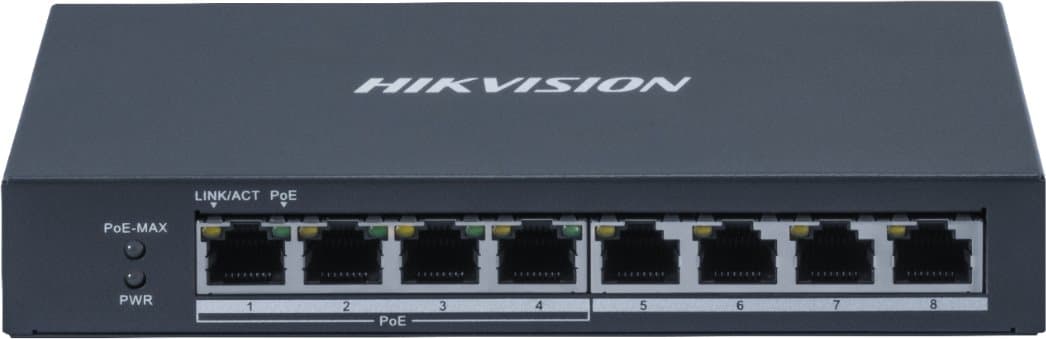 Hikvision DS-3E0508P-O PoE switch, 4x PoE, 60W
