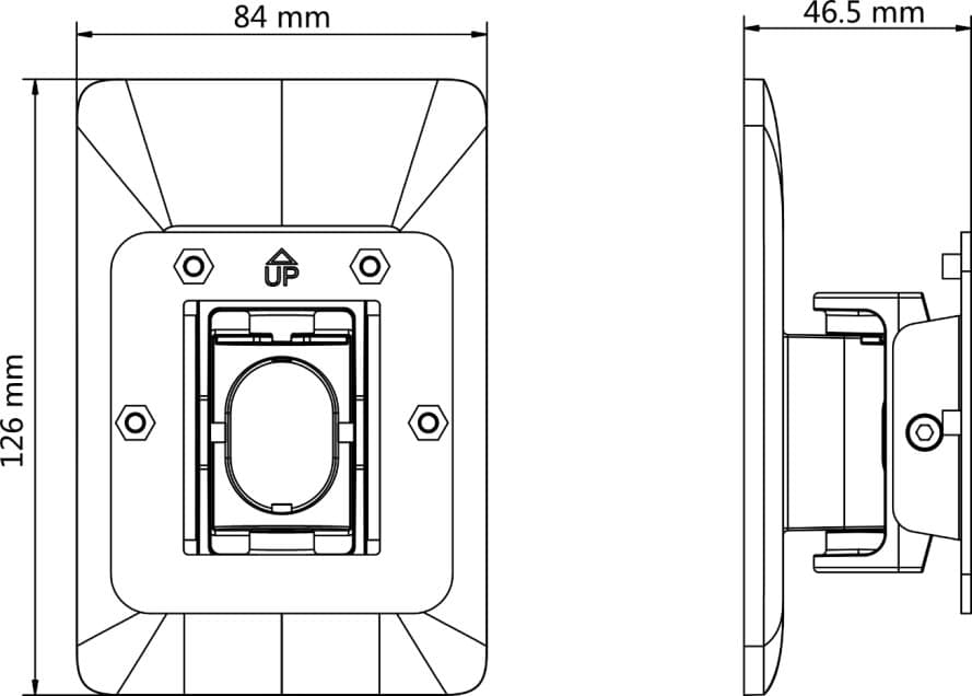Hikvision DS-KAB6-W1 - Nástěnný držák vstupních terminálu