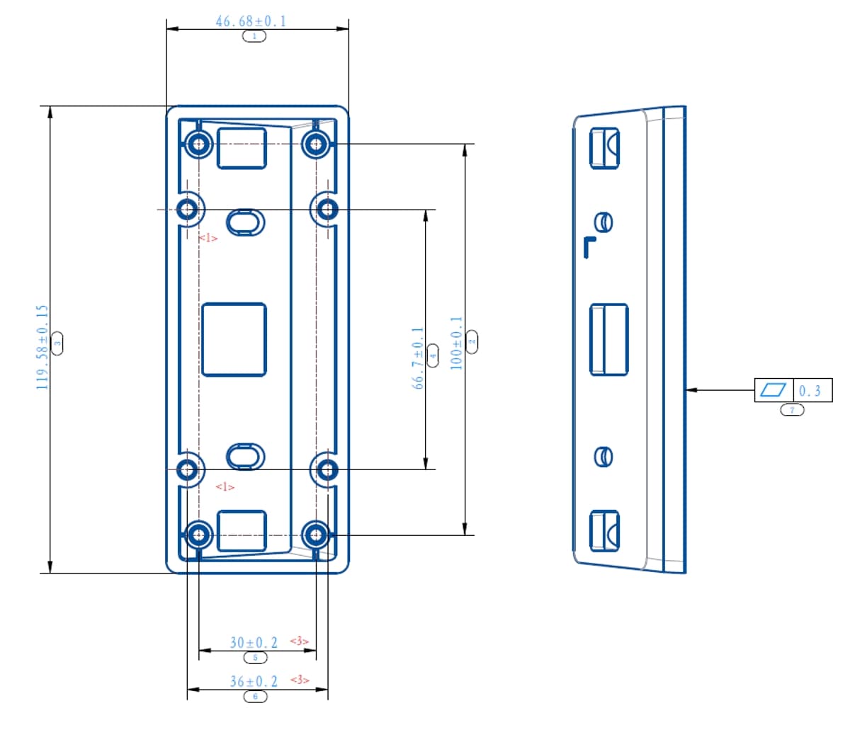 Hikvision DS-KABV24-A - Rohový nástěnný držák interkomu
