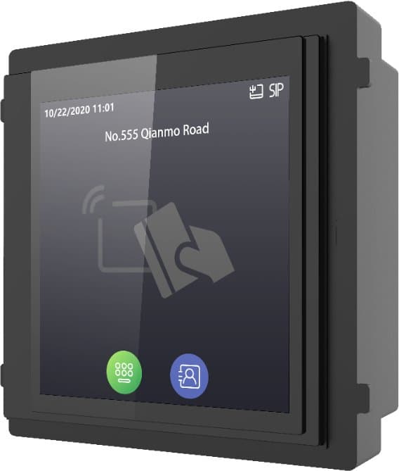 Hikvision DS-KD-TDM - Dotykový modul interkomu 3v1, Mifare