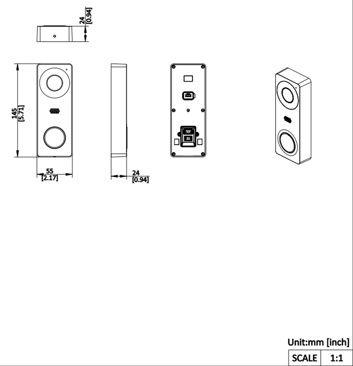 Hikvision DS-KIS313-P(B) Sada IP video interkomu