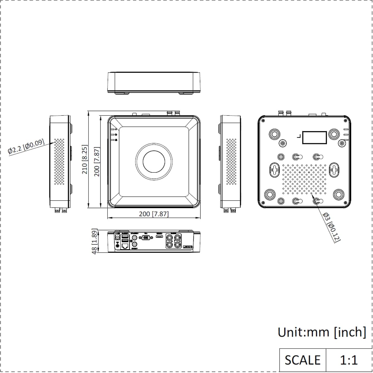 Hikvision TurboHD DVR iDS-7104HQHI-M1/T, 4 kanály, 1x HDD
