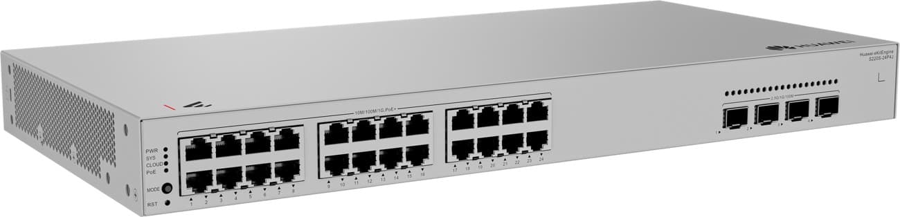 Huawei S220S-24P4J Gigabitový PoE switch, 4x 2.5G SFP
