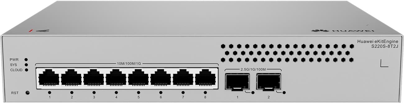 Huawei S220S-8T2J Gigabitový switch, 2x 2.5G SFP