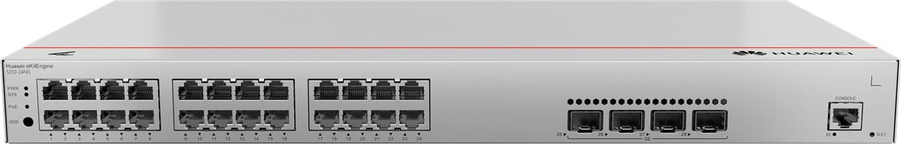Huawei S310-24P4S Gigabitový PoE smart switch, 4x SFP