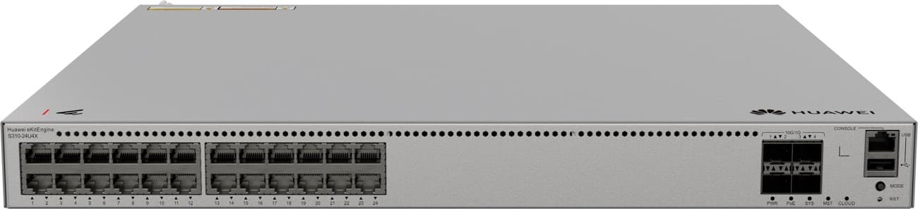 Huawei S310-24U4X, Gigabitový PoE smart switch, 4x SFP+