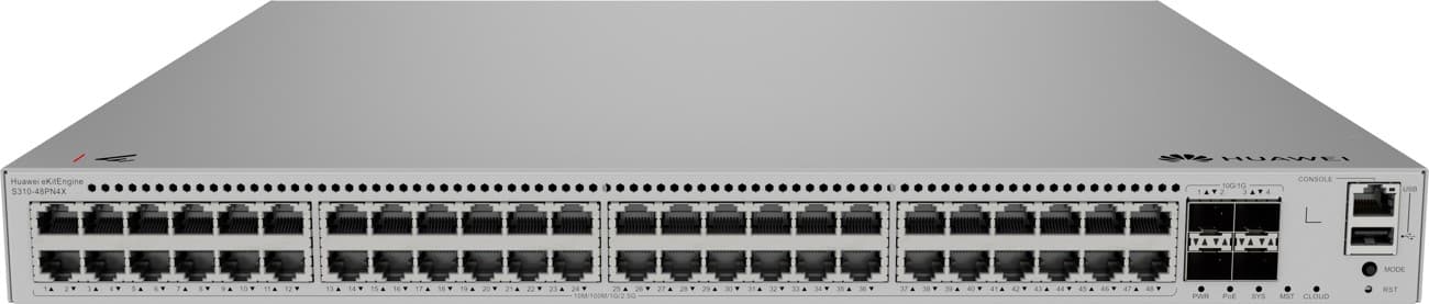 Huawei S310-48PN4X, 2.5G PoE switch, 4x SFP+