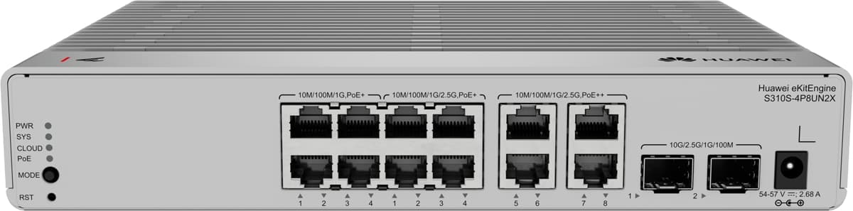 Huawei S310S-4P8UN2X 2.5G Cloud PoE Switch