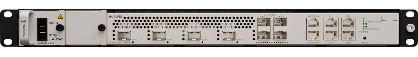 Huawei SmartAX MA5801-FL04 kompaktní OLT, 4x Flex-PON, 1U