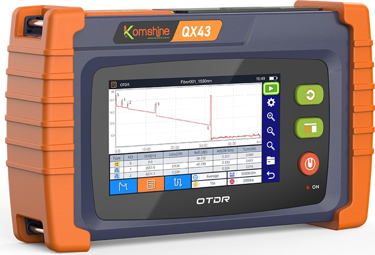 Komshine QX43-S1 FTTx-OTDR - Tester pro Optické Sítě