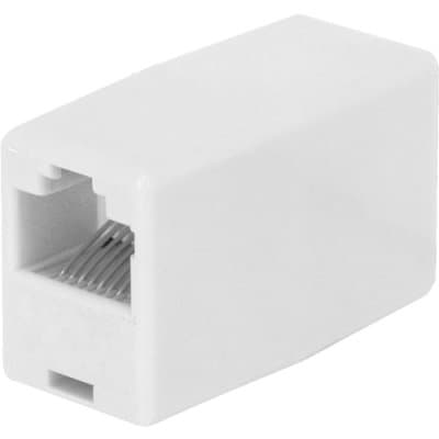Masterlan spojka UTP bílá klasická, Cat.5e, RJ45-RJ45