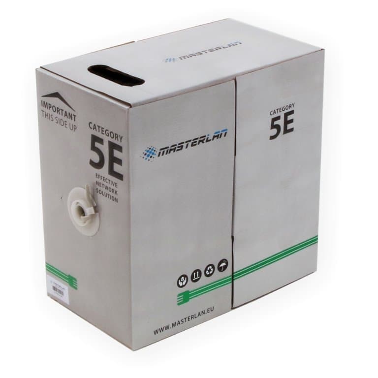 Masterlan UTP kabel drát Cat5e, PVC, 24AWG, 305m
