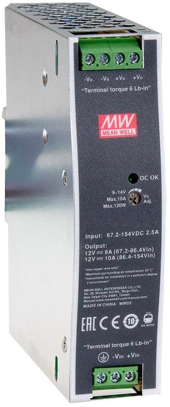 MEAN WELL měnič DDR-120B-48, DC/DC, 120W