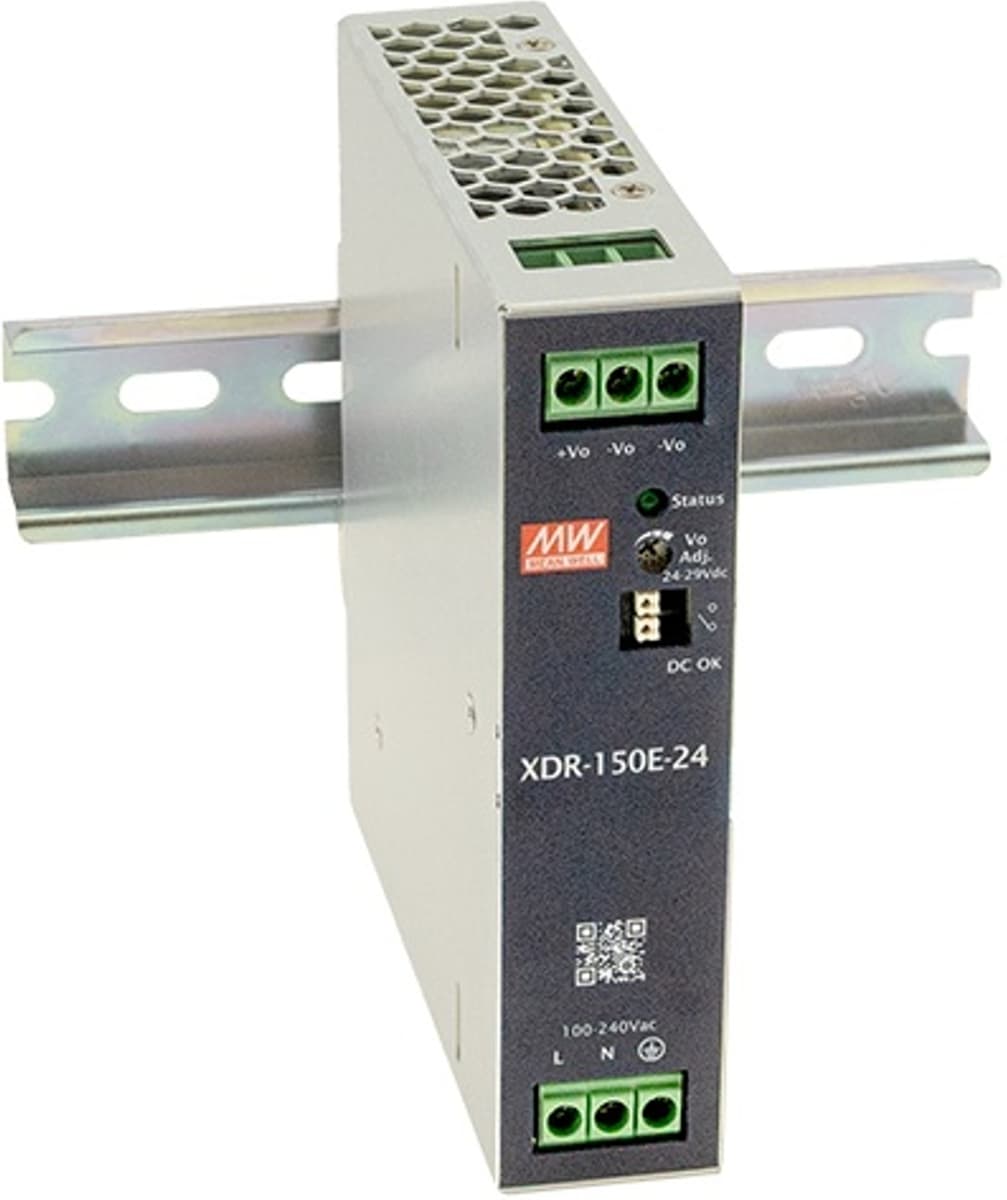 MEAN WELL XDR-150E-48, Zdroj na DIN lištu, 48V, 156W