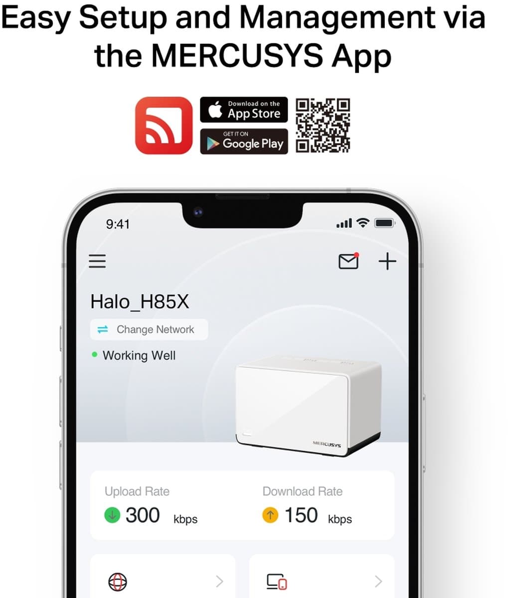 MERCUSYS Halo H85X(3-pack) Wi-Fi 6 mesh systém