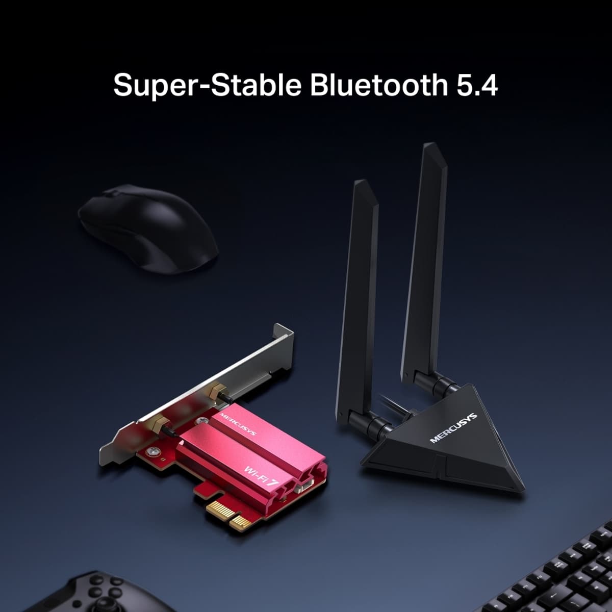 MERCUSYS MA49BE, Wi-Fi 7 a Bluetooth PCIe adaptér