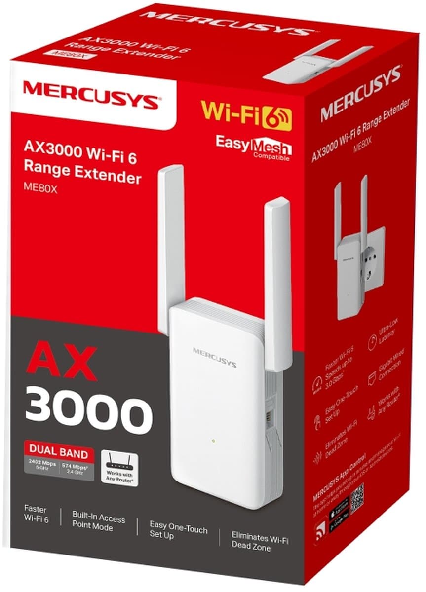MERCUSYS ME80X - Wi-Fi 6 extender