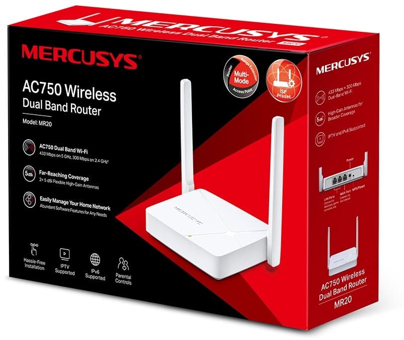 MERCUSYS MR20 Bezdrátový Dual Band Router