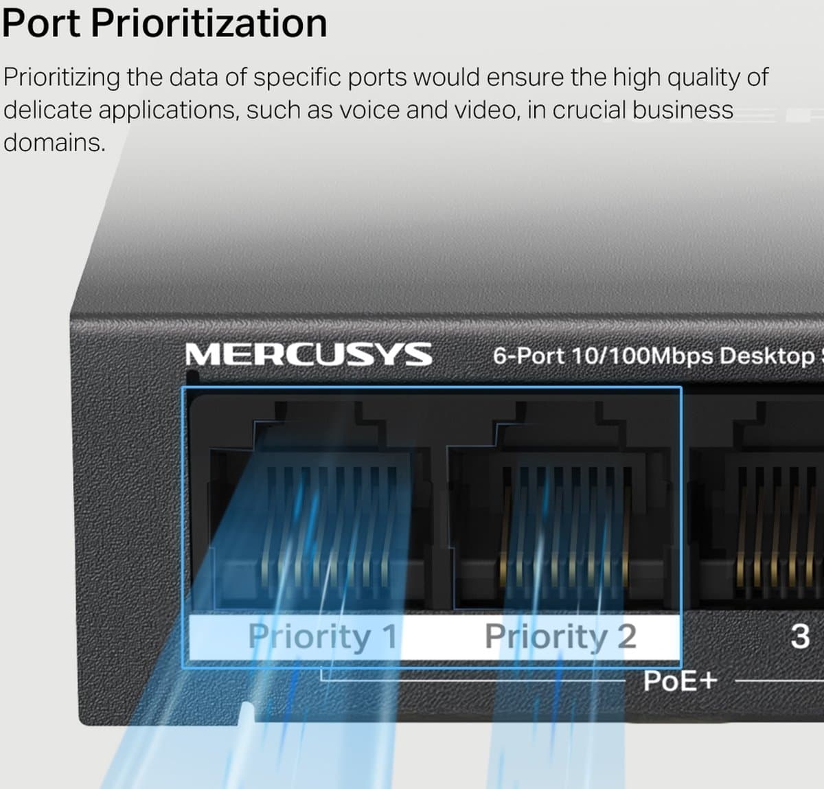 MERCUSYS MS106P switch s 4x PoE+