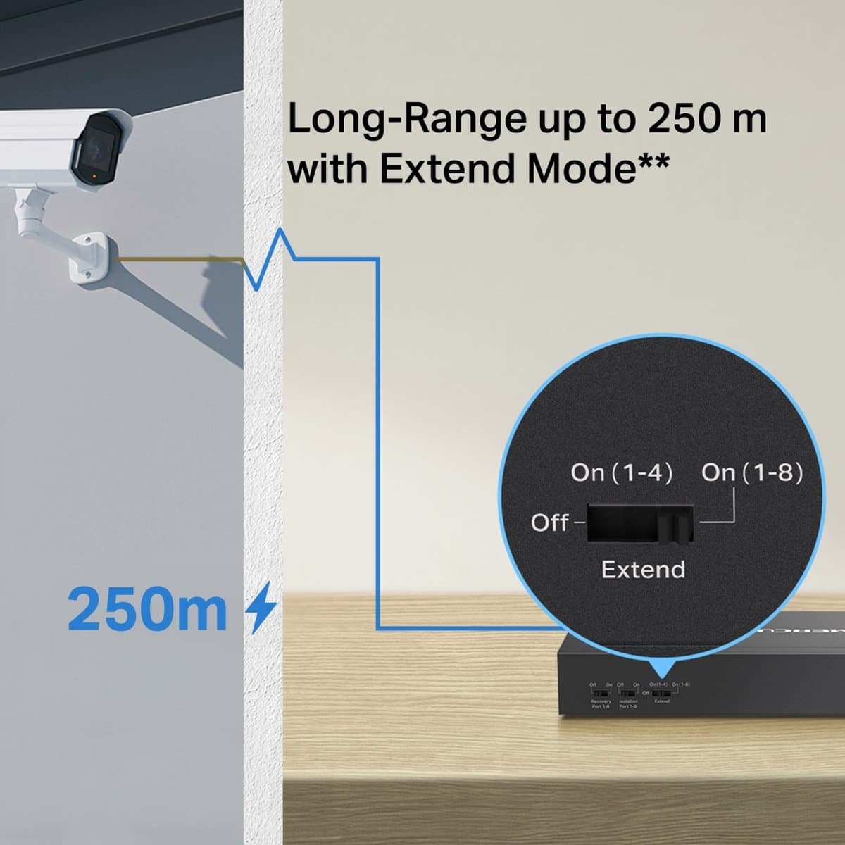 MERCUSYS MS110CP Gigabit switch s 8x PoE+
