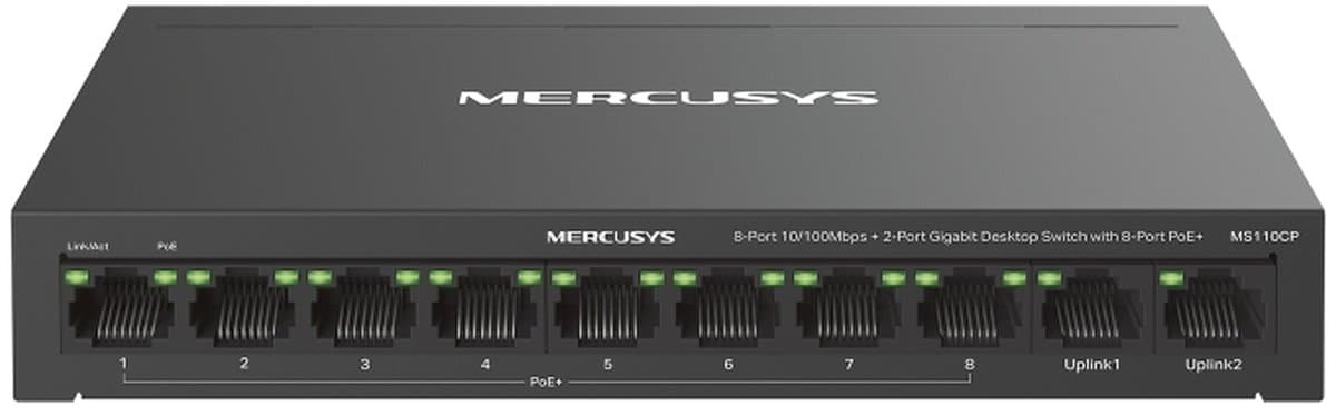 MERCUSYS MS110CP Gigabit switch s 8x PoE+