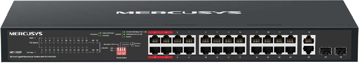 MERCUSYS MS128GP, Gigabitový PoE switch