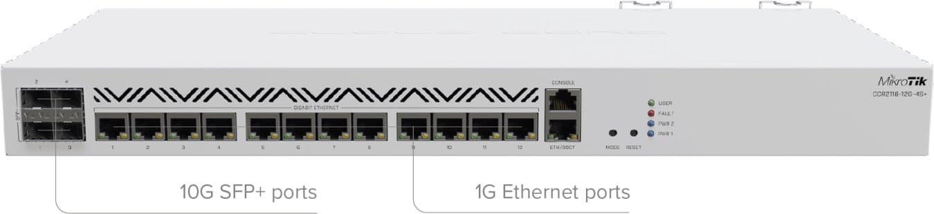 MikroTik Cloud Core Router, CCR2116-12G-4S+