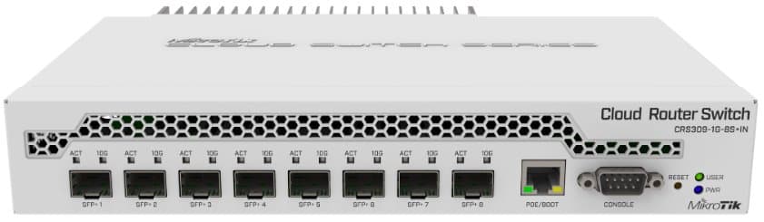 MikroTik Cloud Router Switch CRS309-1G-8S+IN, Dual Boot