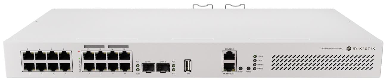 MikroTik Cloud Router Switch CRS418-8P-8G-2S+RM