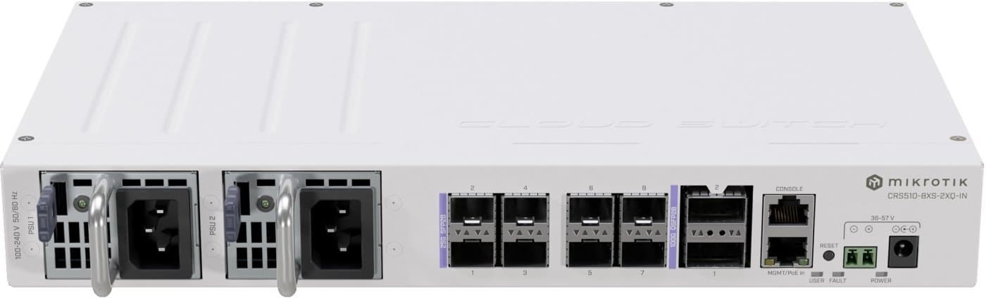 MikroTik Cloud Router Switch CRS510-8XS-2XQ-IN - Bazar