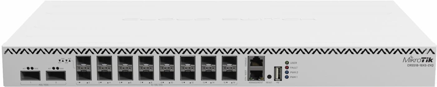MikroTik Cloud Router Switch CRS518-16XS-2XQ-RM